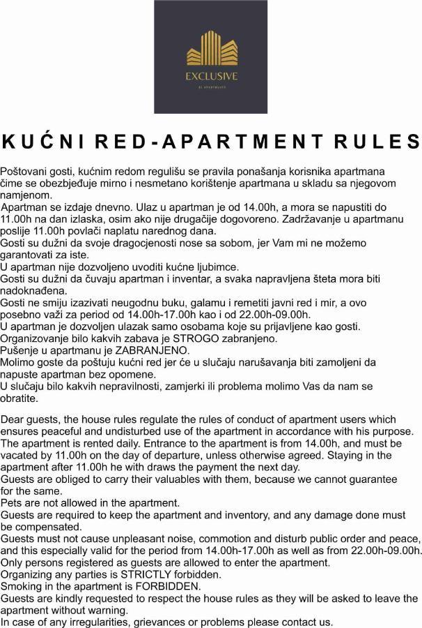 Exclusive Bl Apartments Banja Luka Exteriör bild